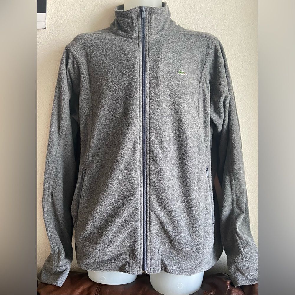Lacoste Fleece Full Zip Sweat Lightning Chine Size 7 (XXL)
